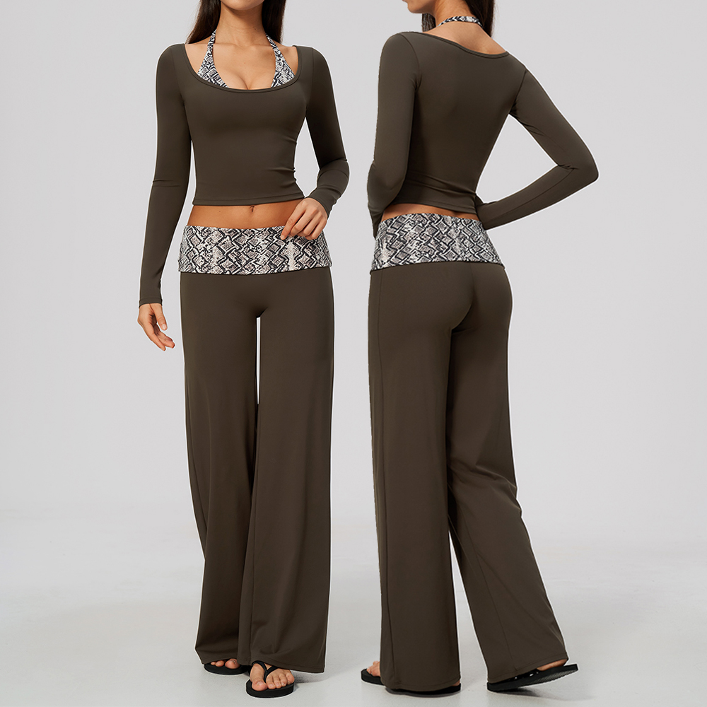 Compression Long Pant - Yoga Set Sports Suit Gym Set