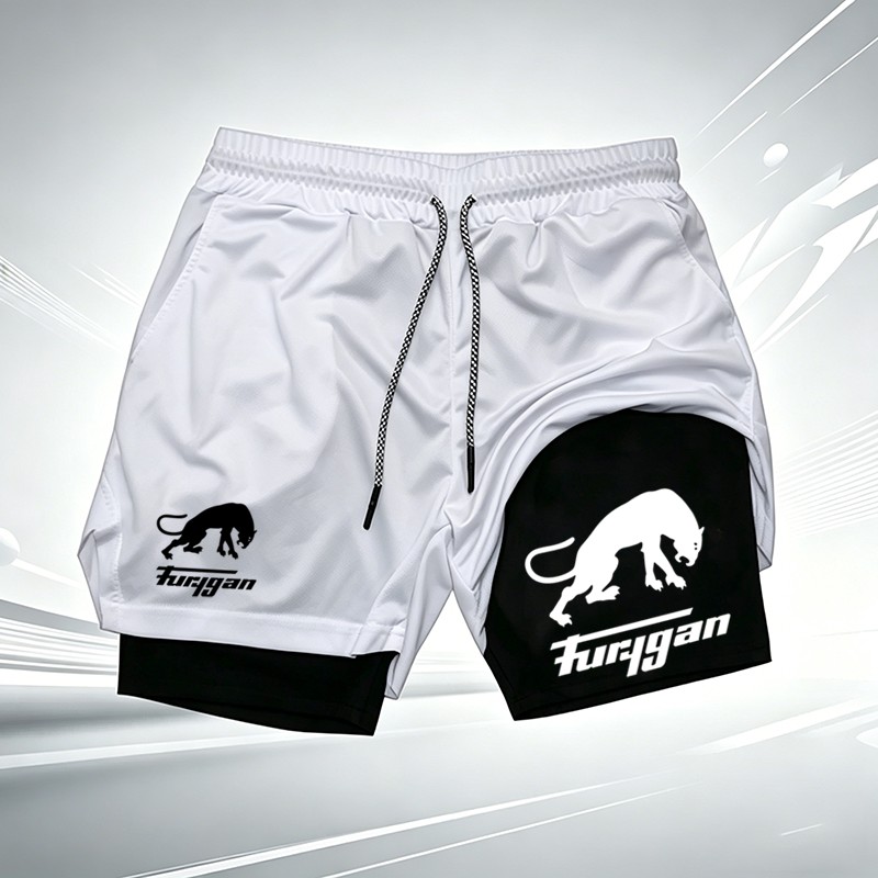 Men's Furygan Panther Print 2- - Compression Shorts Athletes ulasan dan harga