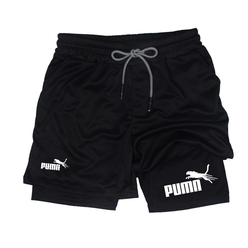 Summer Breathable Two-in-one D - Compression Shorts Athletes ulasan dan harga