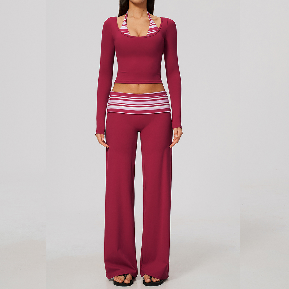 Yoga Set Sports Suit Gym Set 2 - Compression Long Pant ulasan dan harga