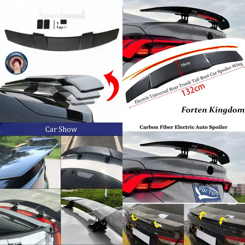 Carbon Fiber Spoiler Automatic - Bamboo Fiber Trunk ulasan dan harga